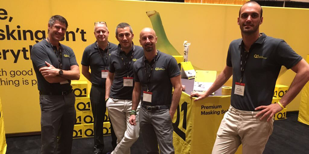 Q1-tape staff at automechanika UK